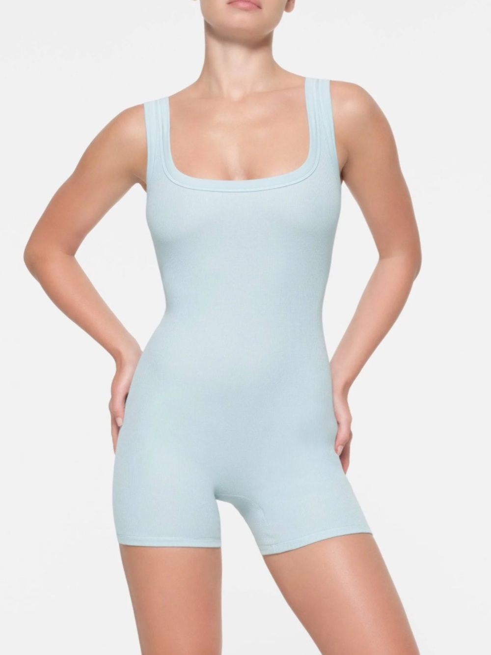SKIMS Cotton Rib Onesie Opal XS